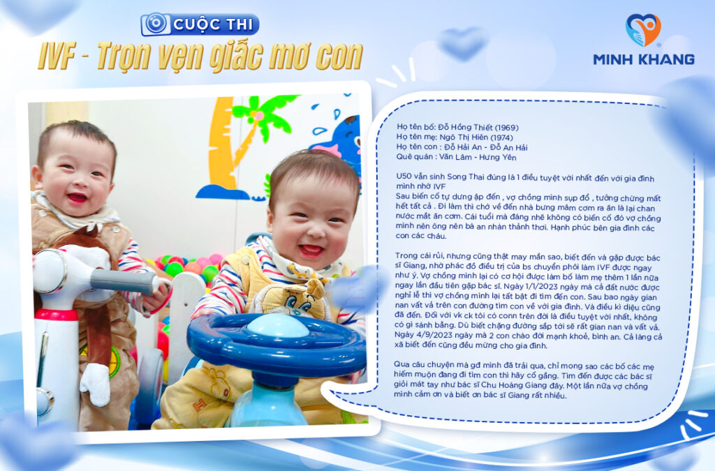 CUỘC THI: IVF – TRỌN VẸN GIẤC MƠ CON. Bài dự thi 10