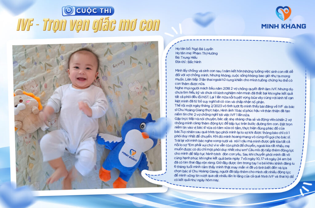 CUỘC THI: IVF – TRỌN VẸN GIẤC MƠ CON. Bài dự thi 13