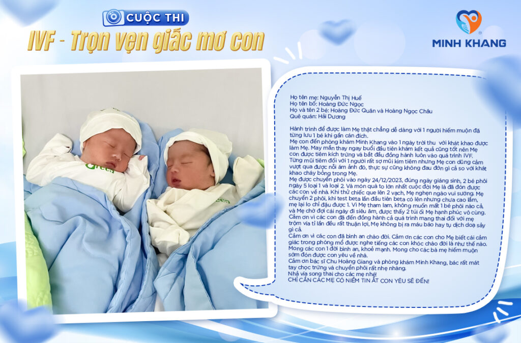 CUỘC THI: IVF – TRỌN VẸN GIẤC MƠ CON. Bài dự thi 04