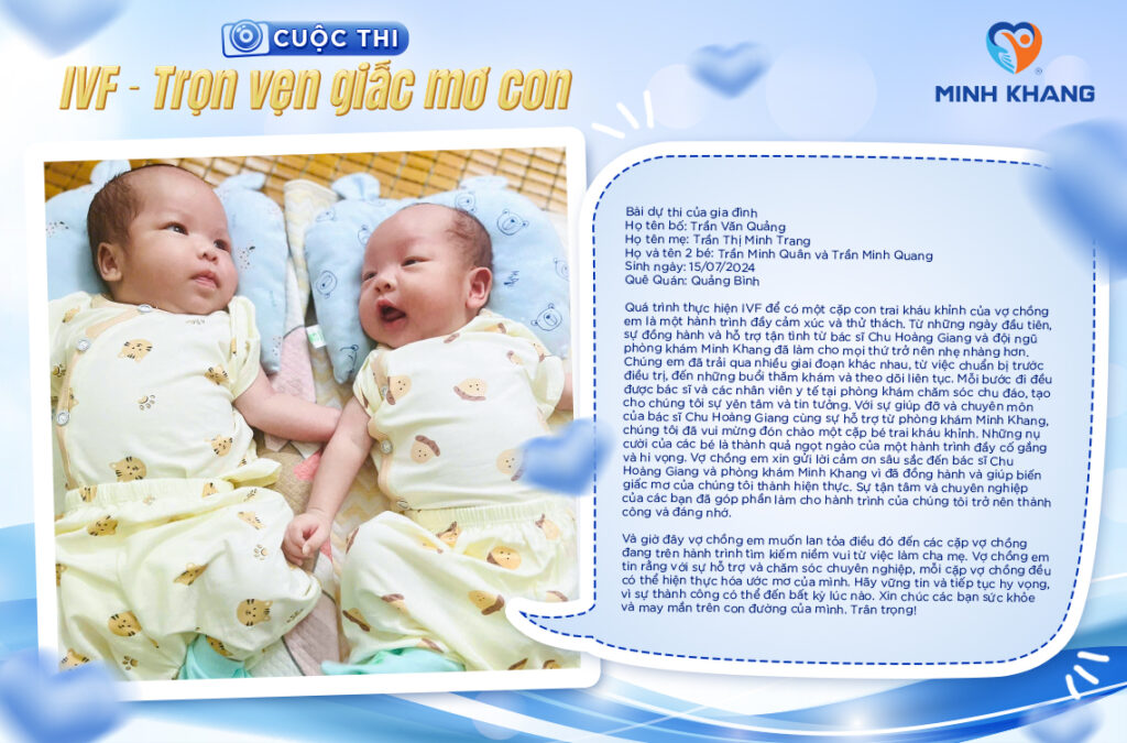 CUỘC THI: IVF – TRỌN VẸN GIẤC MƠ CON. Bài dự thi 06