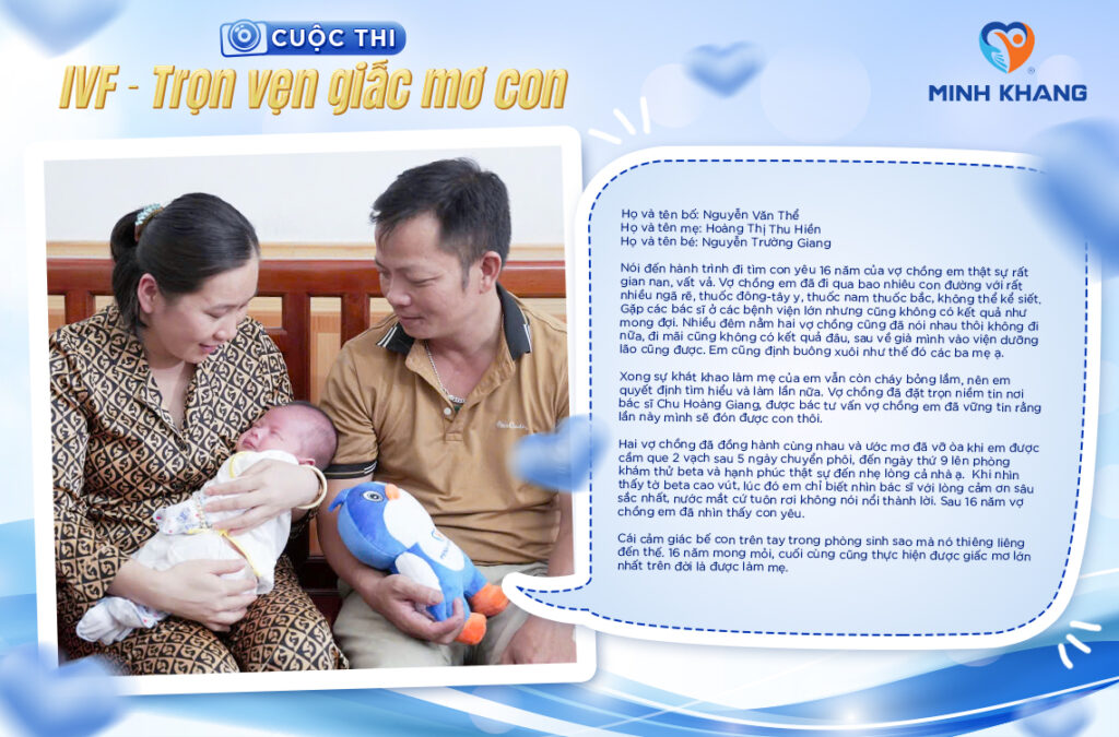 CUỘC THI: IVF – TRỌN VẸN GIẤC MƠ CON. Bài dự thi 07