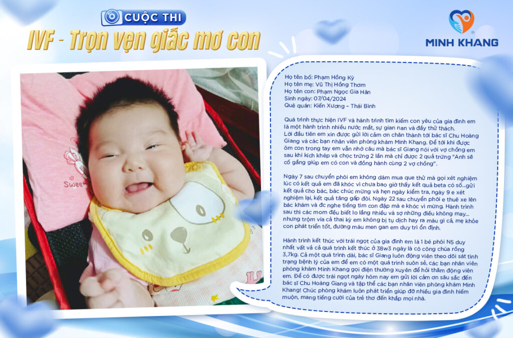 CUỘC THI: IVF – TRỌN VẸN GIẤC MƠ CON. Bài dự thi 09